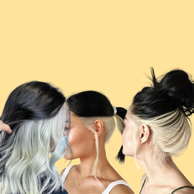 Composición de cabellos con contrastes y peinados publicada por Shampoo