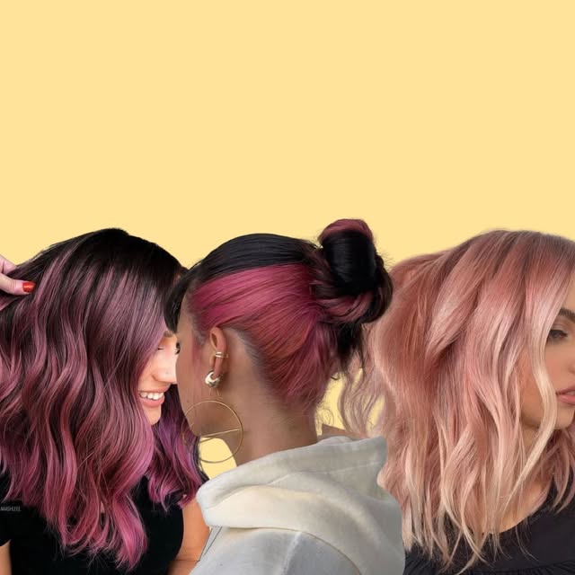 Composición de tonos rosados y color fantasía publicada por Shampoo